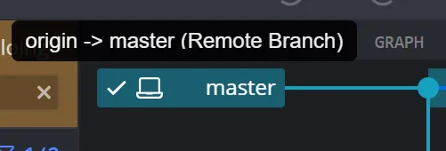 Интерфейс GitKraken с отсутствующей иконкой организации у remote веток